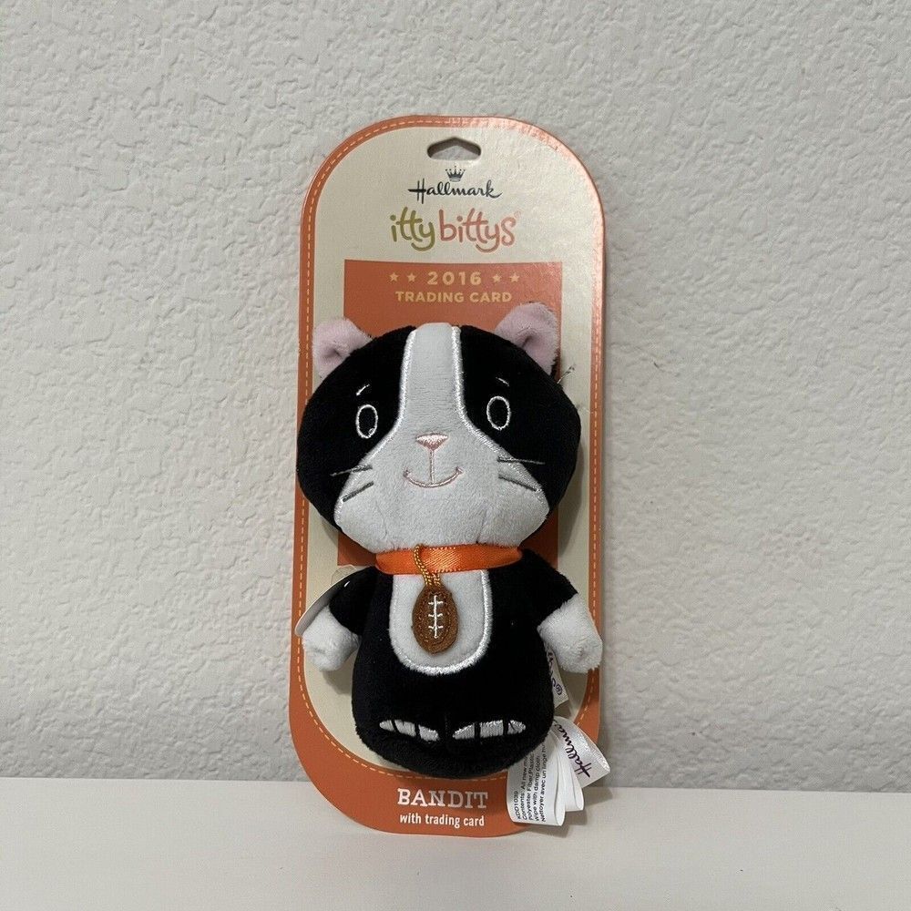 Hallmark Itty Bittys Kitten Bowl 2016 Bandit Cat Plush Trading Card NEW